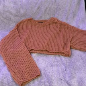 Cropped Knot Sweater